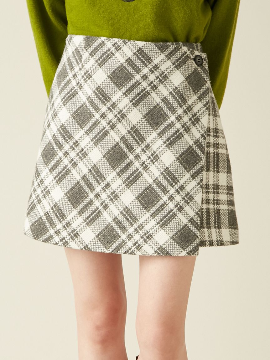 WEB限定サイズ2】ロービングチェックスカショーパン(スカートパンツ