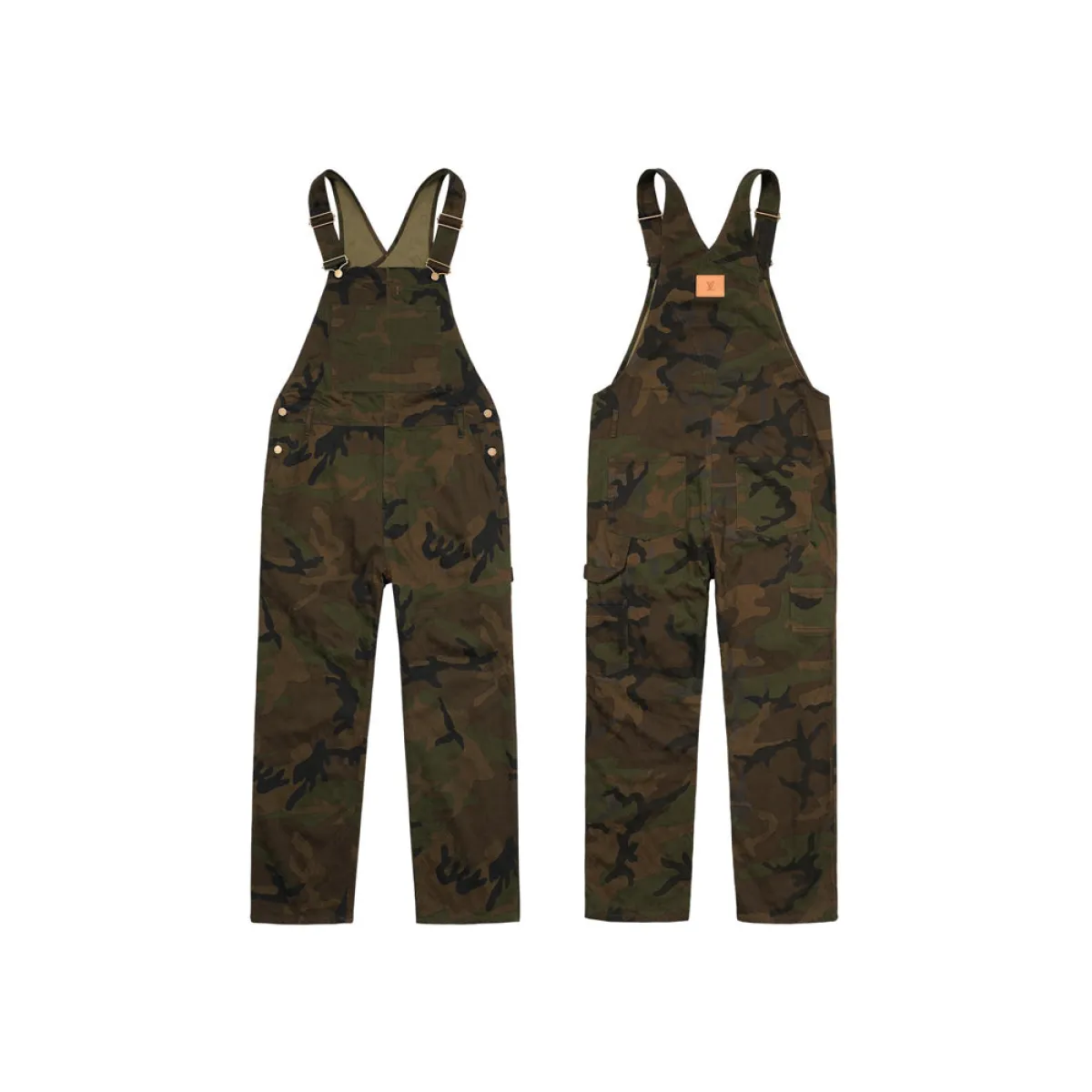 Supreme x Louis Vuitton Jacquard Denim Overalls Camo | Parallel