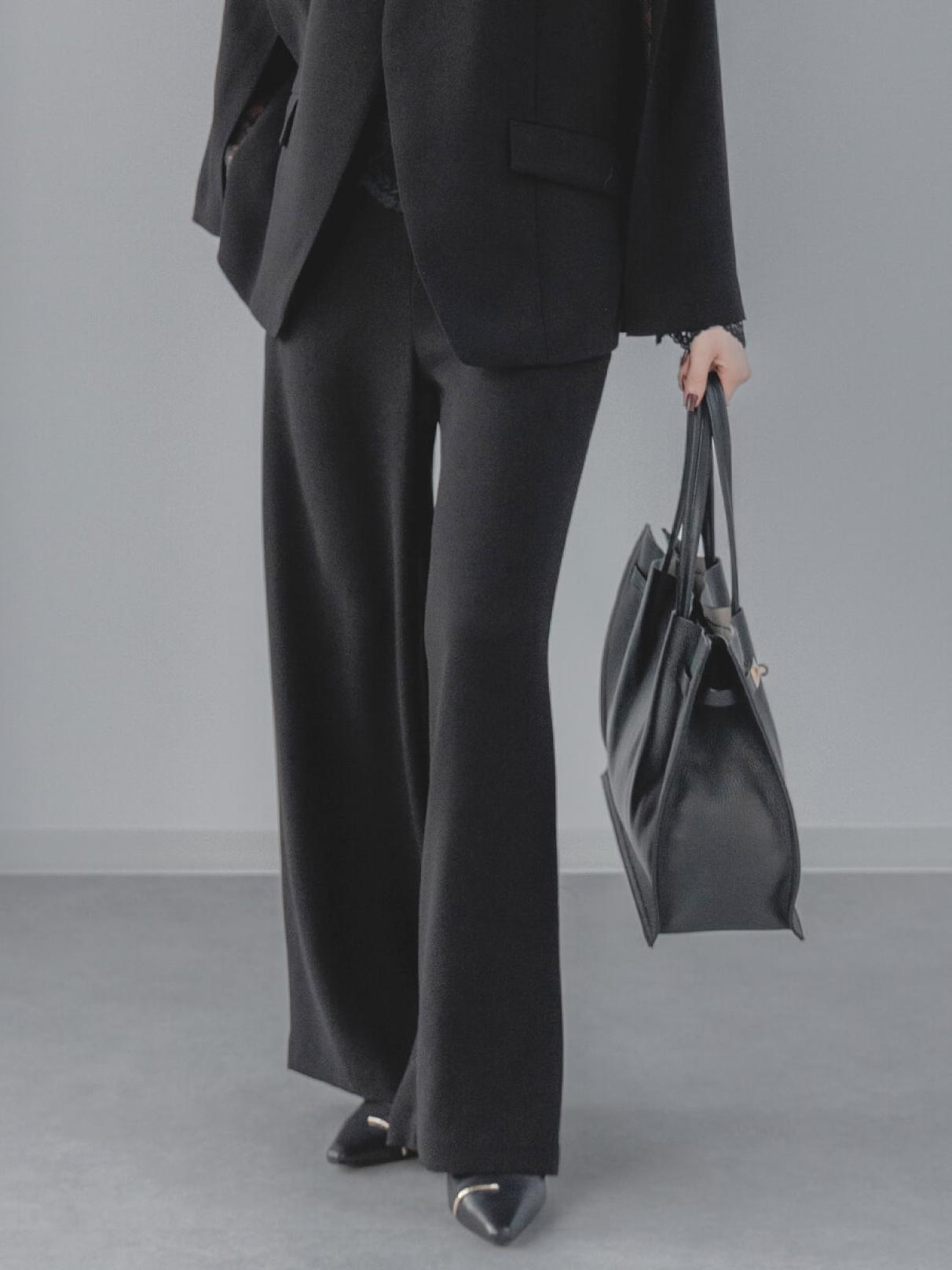 ドレープワイドパンツ - Aga Black - Aga｜YAMADAYA STORE