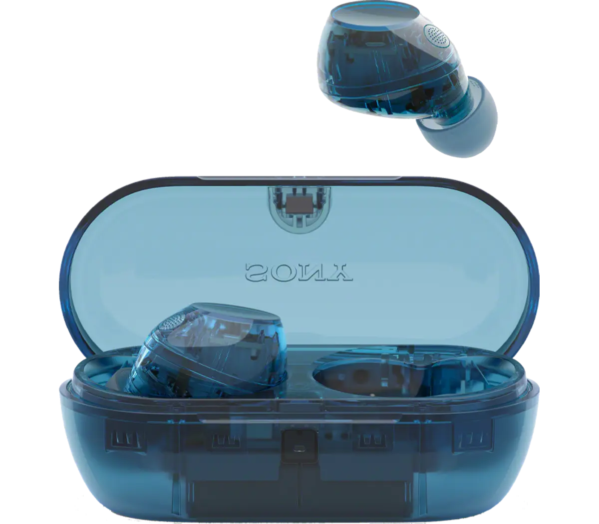 Sony Truly Wireless Noise Canceling Earbuds | WF-C710N Glass Blue