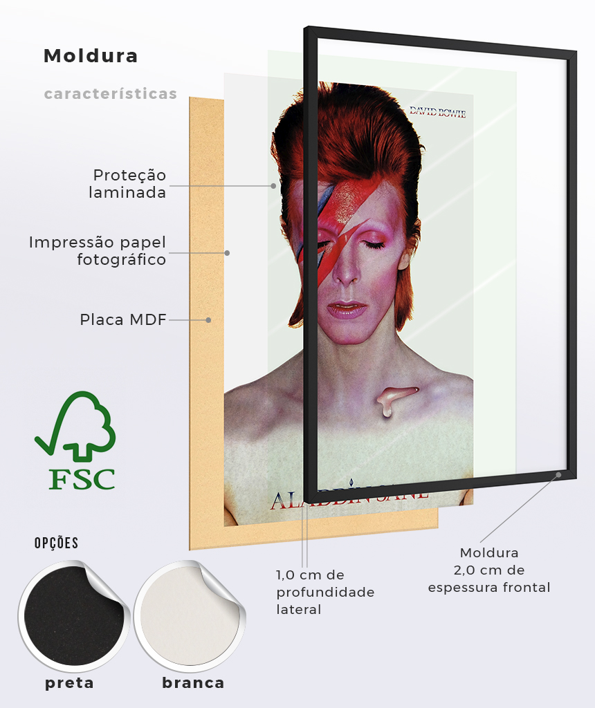 Poster Led Zeppelin, no QueroPosters.com