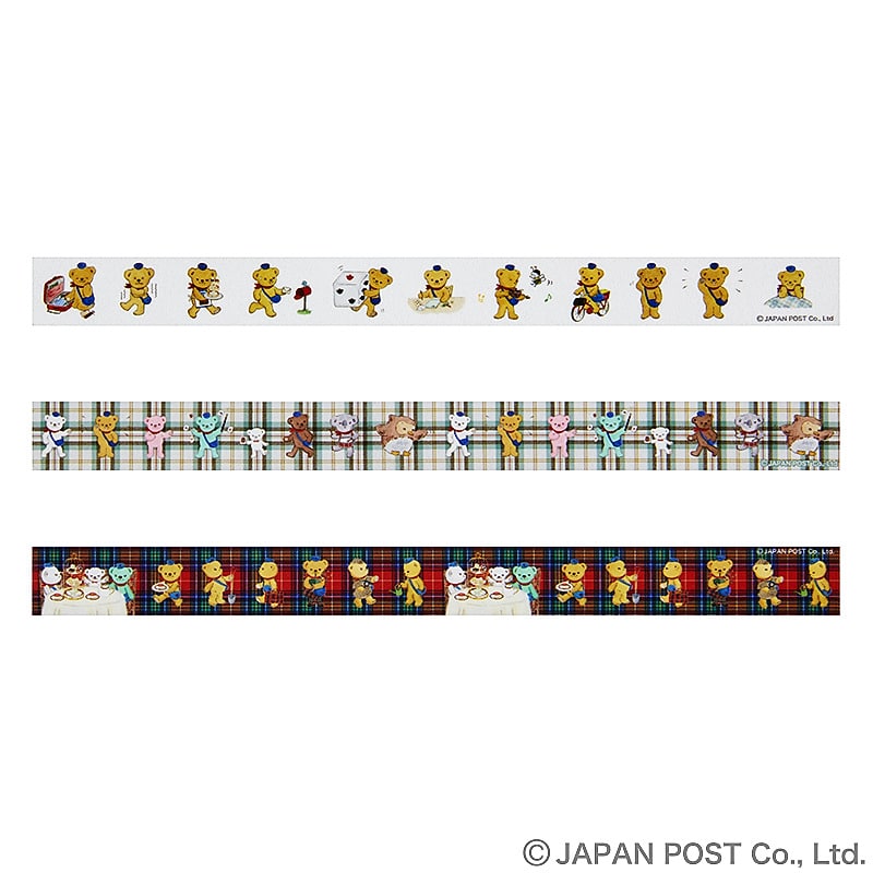 ぽすくまのクリアマスキングテープ3個セット｜郵便局のネットショップ