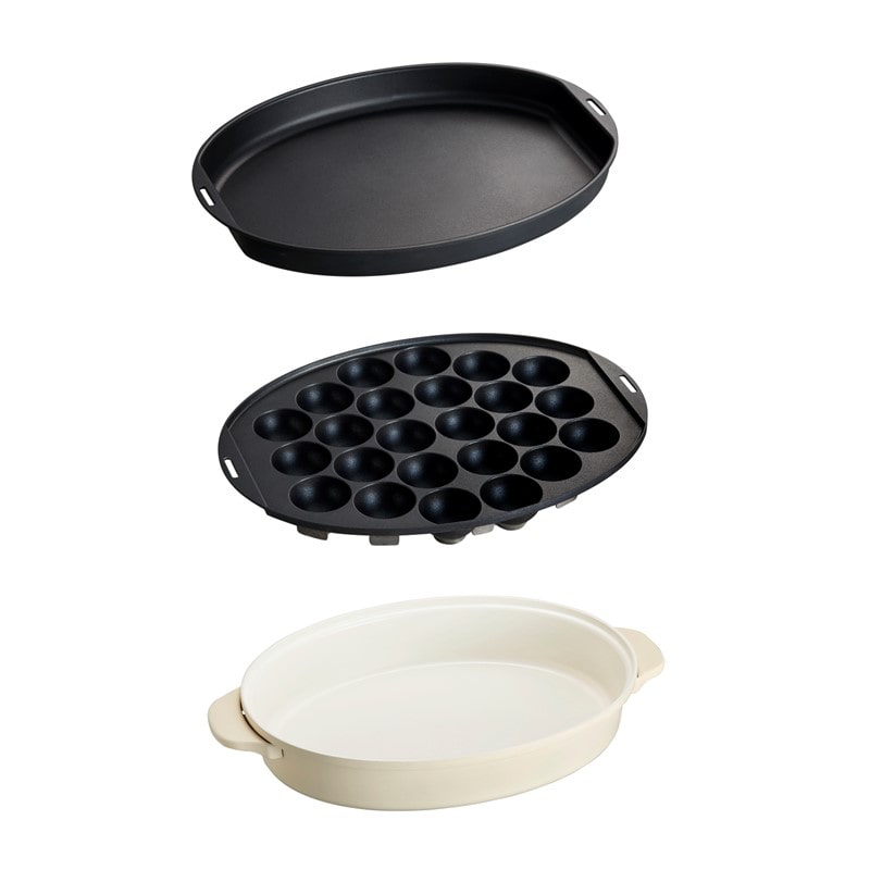 ≪BRUNO≫Crassy＋ オーバルホットプレート（グレージュ）BOE053-GRG