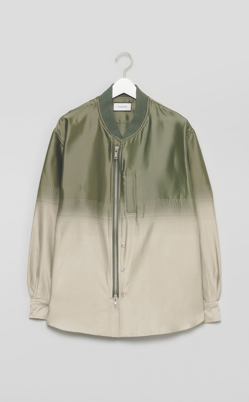 TAAKK｜グラデーションMA-1シャツ