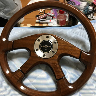 イタルボランテ ウッドステアリング 36・5cm 中古品 イタルボランテ