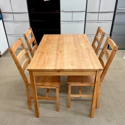 ワイド 118cmパイン 無垢材 ダイニングテーブル ナチュラル ワイド