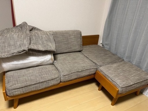 unico ALBERO アルベロ 3シーター 3人掛けソファ オットマン