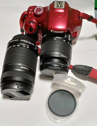 Canon EOS Kiss X50 レッド ダブルズームキット B062 CANON EOS Kiss