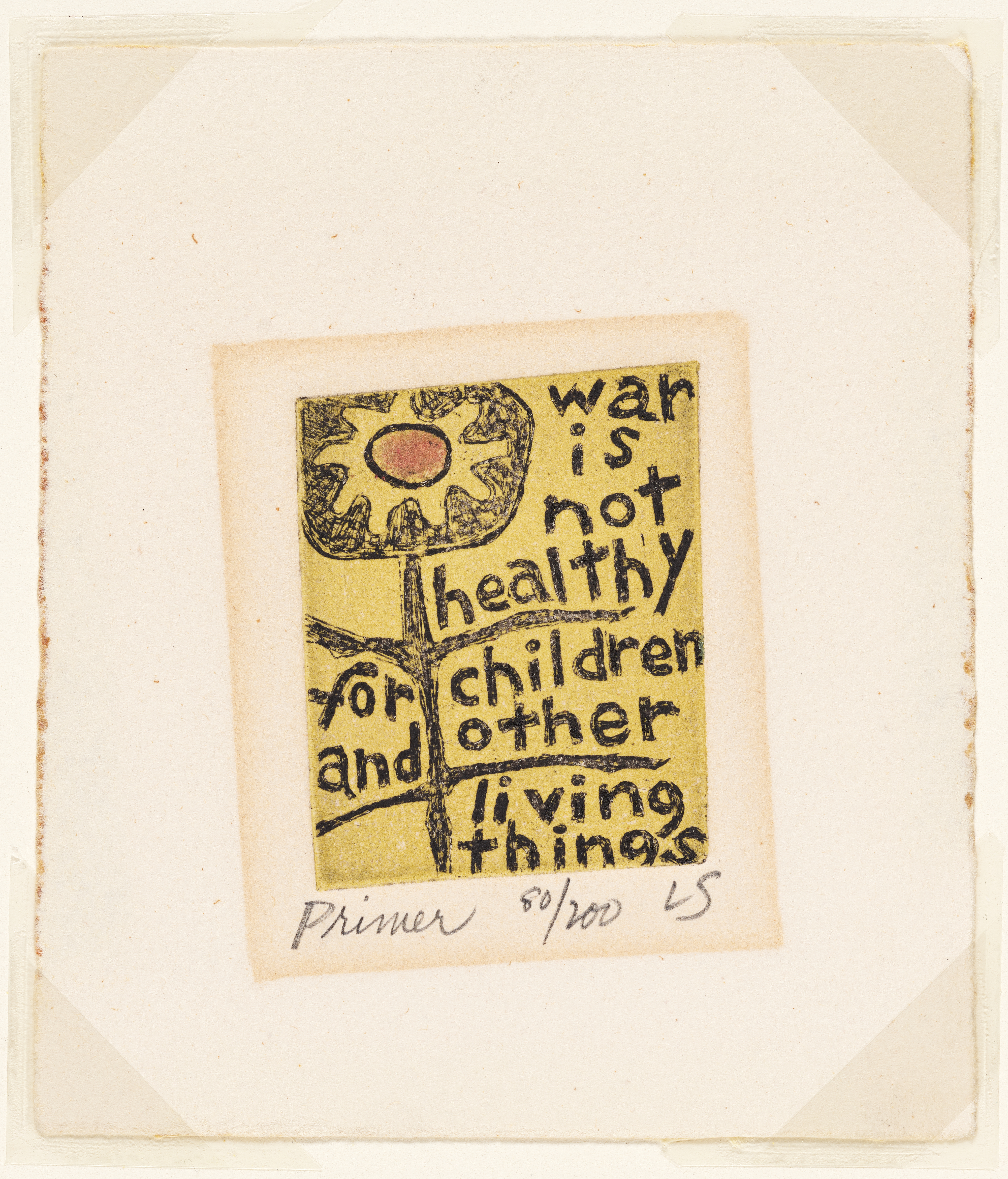 Lorraine Schneider, Primer (War is Not Healthy for Children and