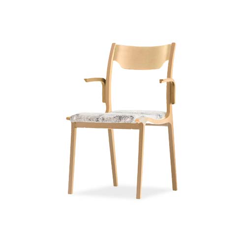 徳島家具 fuji 冨士ファニチア calm カーム セミアームチェア 背板