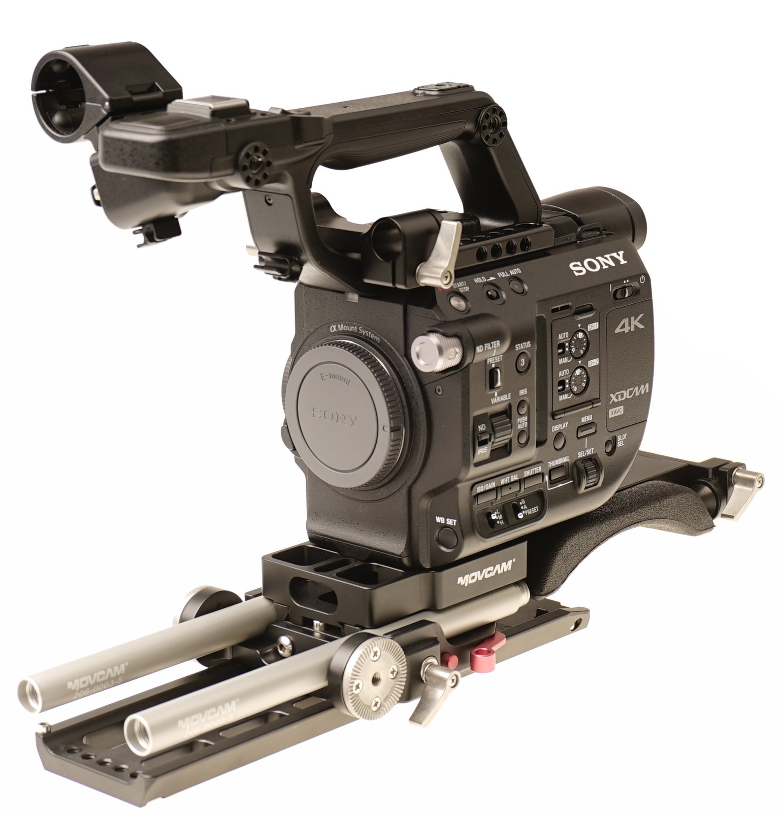 Rent a Sony FS5 Kit (RAW) w/ 7Q+ Monitor, Matte Box, Shoulder Rig