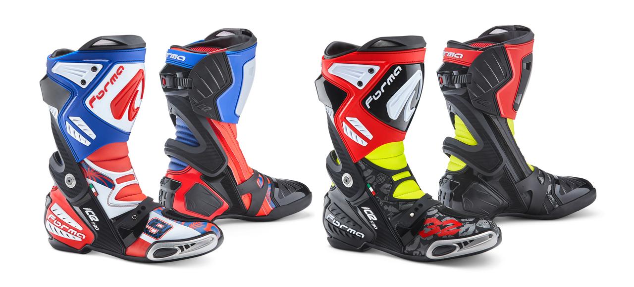 レーシングブーツ「ICE PRO」にMotoGP選手などのレプリカモデルが登場