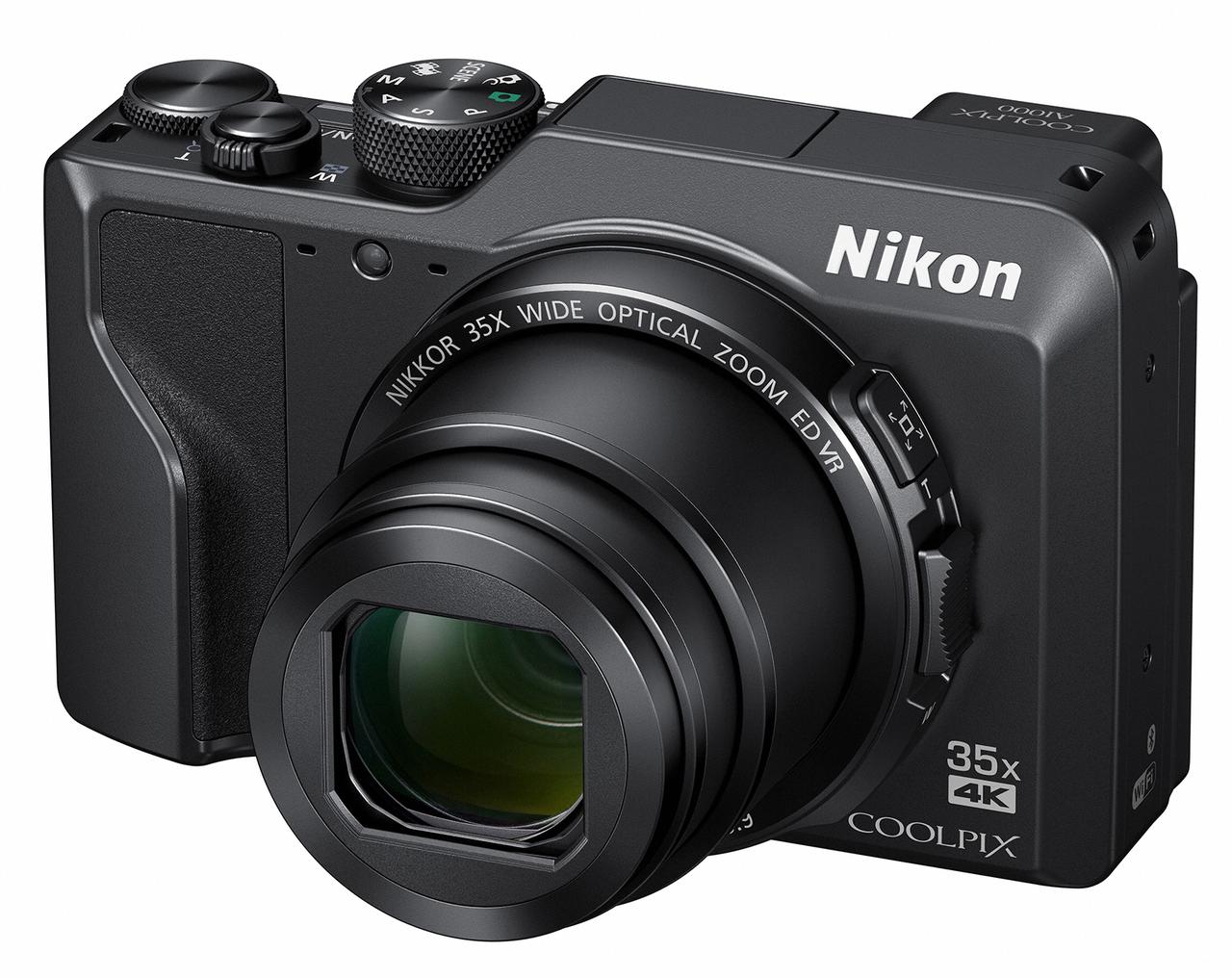 EVF搭載の光学35倍ズーム機「ニコンCOOLPIX A1000」と 光学60倍ズーム