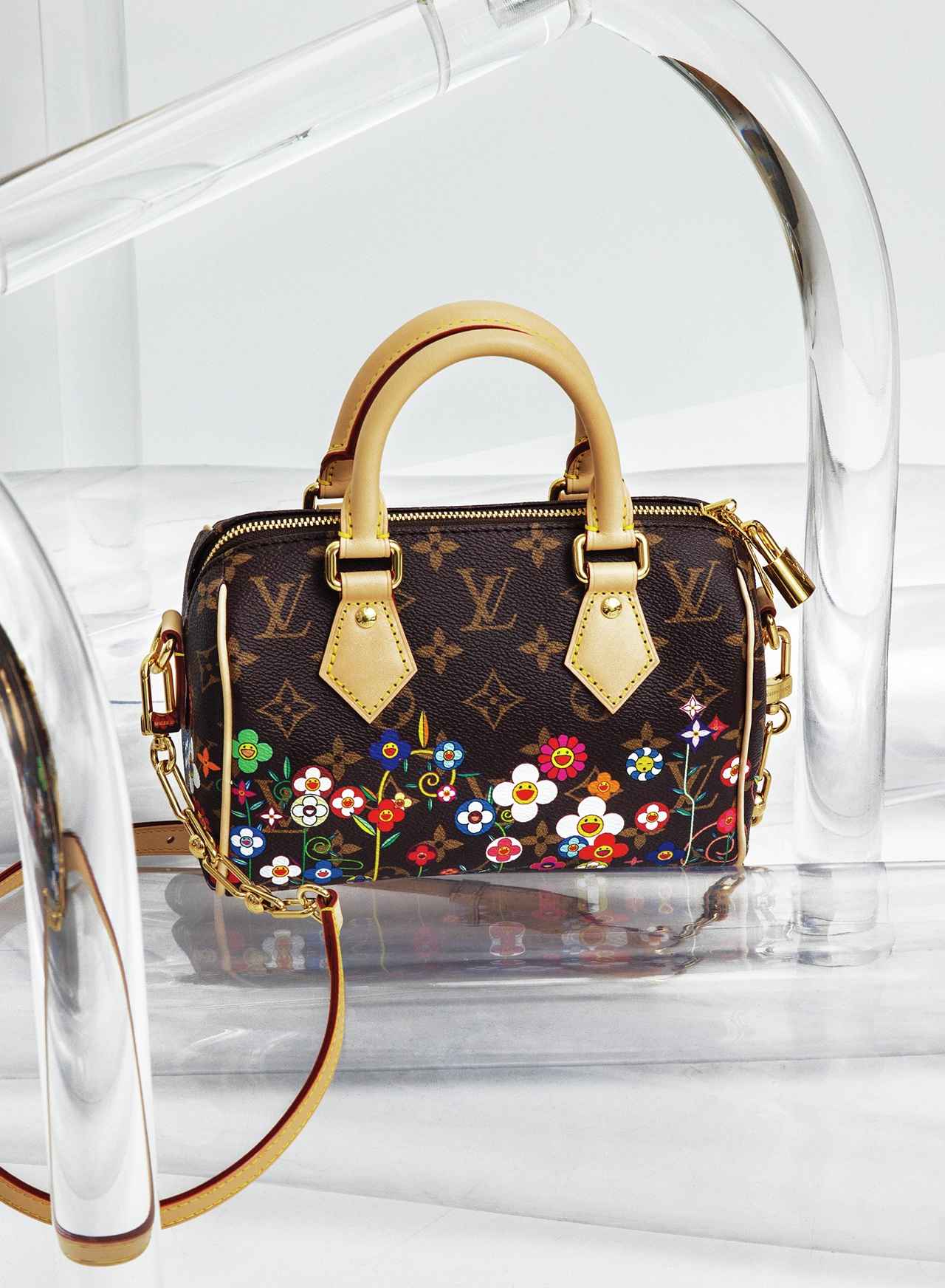 ルイ・ヴィトン × 村上隆」のバッグ 「スピーディ・バンドリエール 20