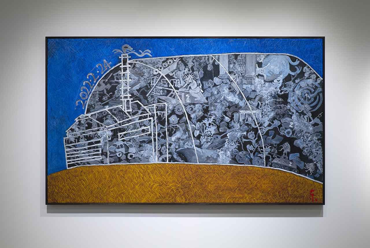 ウクライナに心を寄せ絵筆をとる アーティスト 細川護熙を 創作に