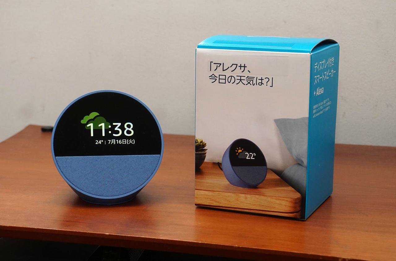 Echo Spot（2024年発売）」は、心地いい “声” が楽しめるスマート