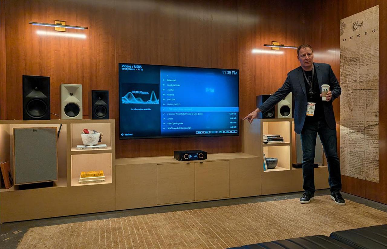 麻倉怜士のCES2026レポート07】CES2026オンキヨーブースの試聴室で
