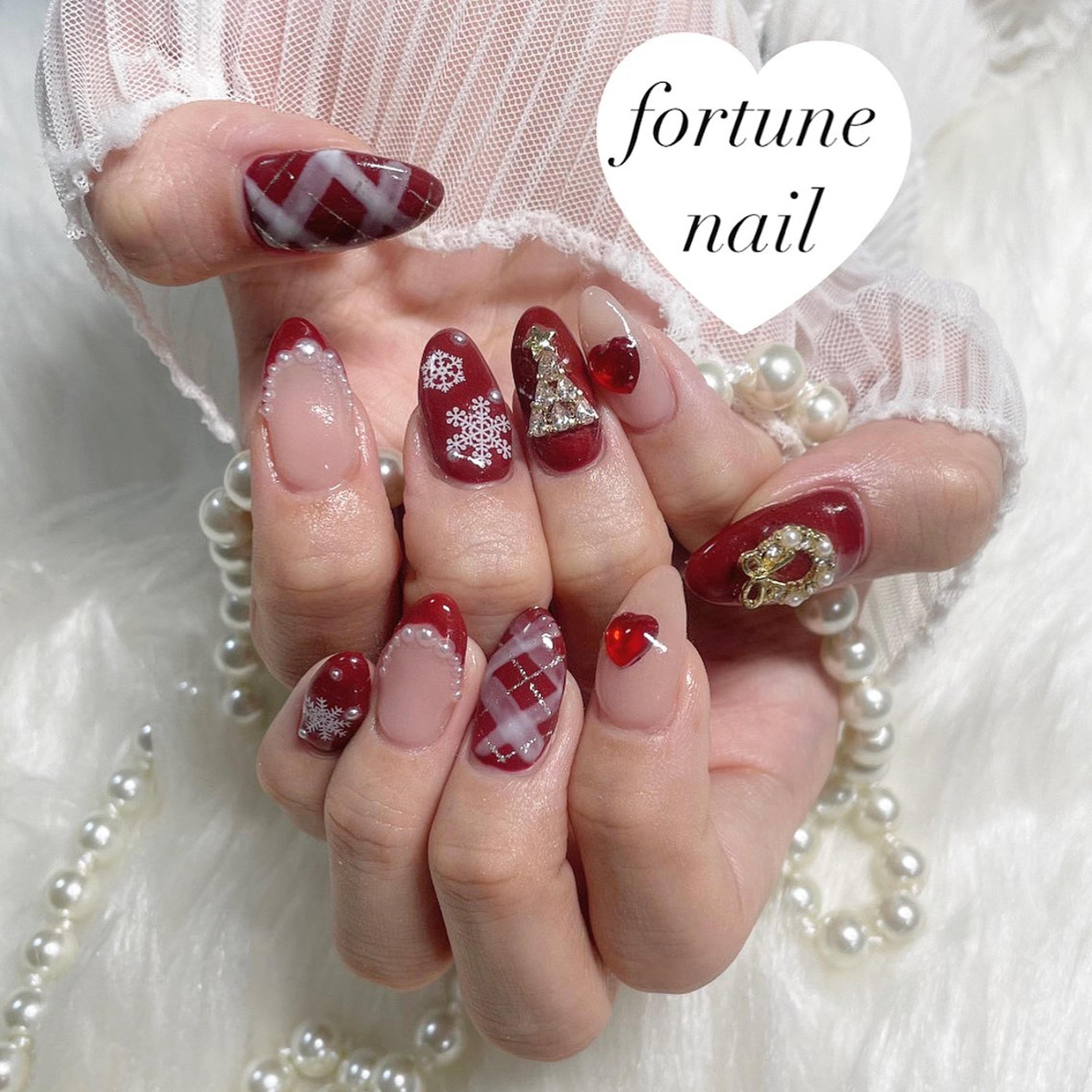 クリスマスネイル(有料パーツあり) #クリスマスネイル #クリスマス