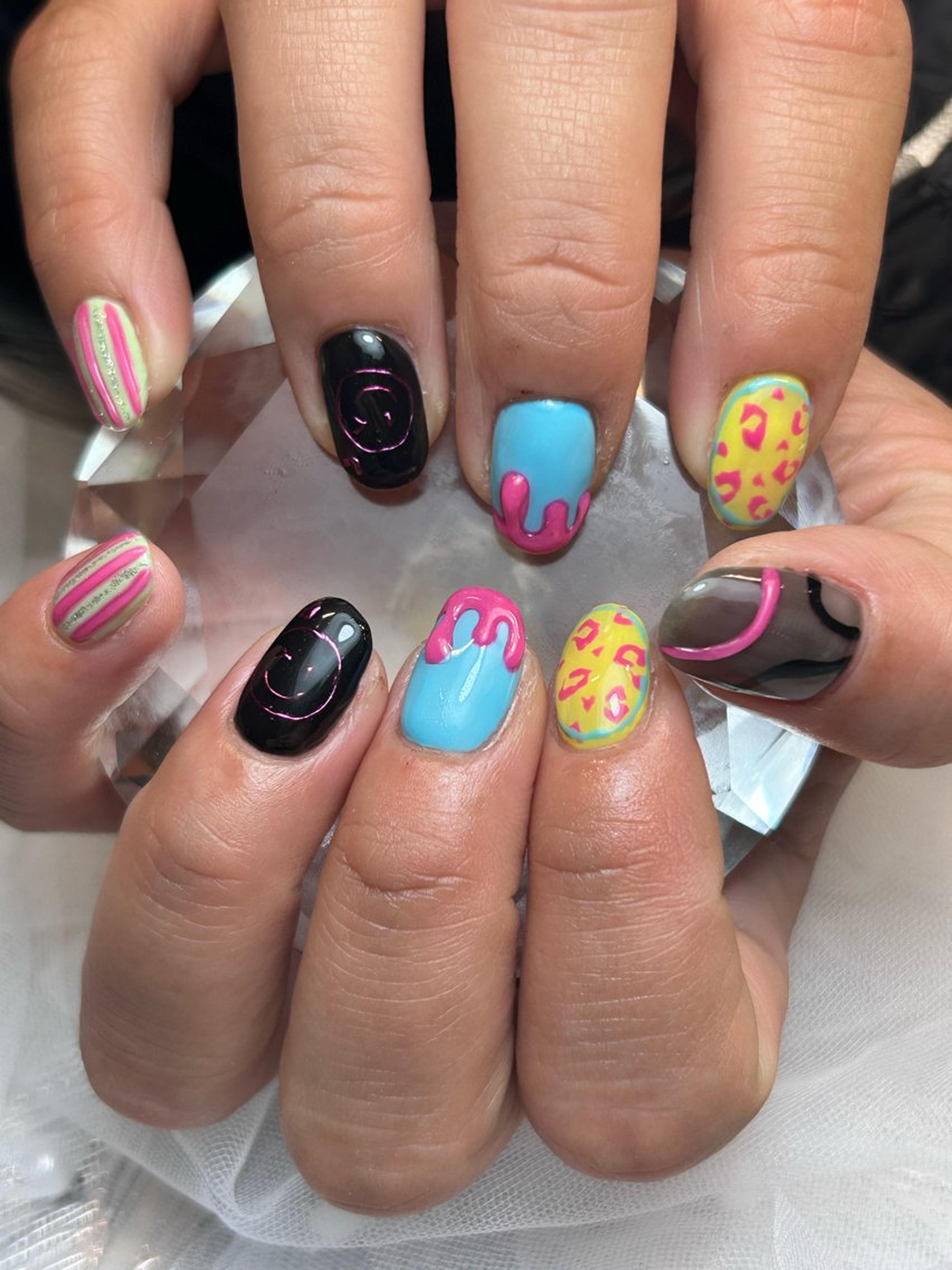 ありがとうございます #個性派ネイル#派手ネイル#カラフルネイル