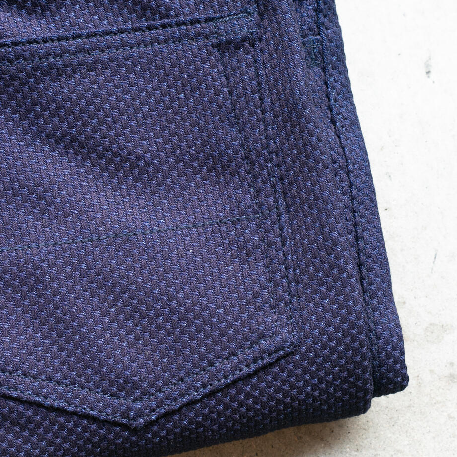 341 Indigo Monster Sashiko 5 Pocket | Gustin 5 Pocket Pants