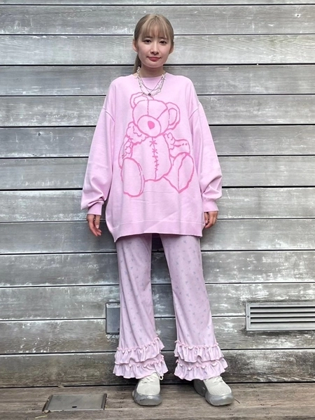 BROKEN BEAR KNIT | Candy Stripper（キャンディ ストリッパー