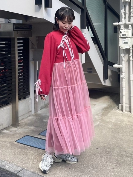 RIBBON CHINA ONE-PIECE | Candy Stripper（キャンディ ストリッパー