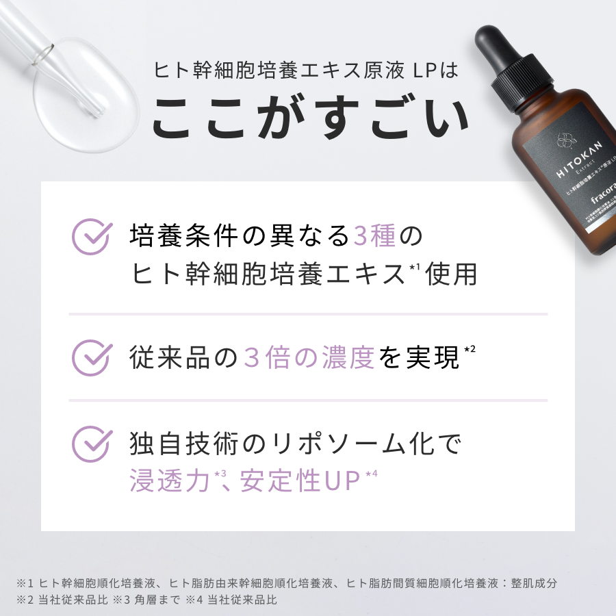 ヒト幹細胞培養エキス原液 LP（ヒトカン） ｜FRACORA（フラコラ）公式