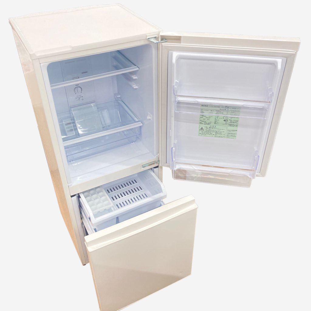 126L 2ドア冷蔵庫 無印良品 MJ-R13B 2021年製 ホワイト 一人暮らし