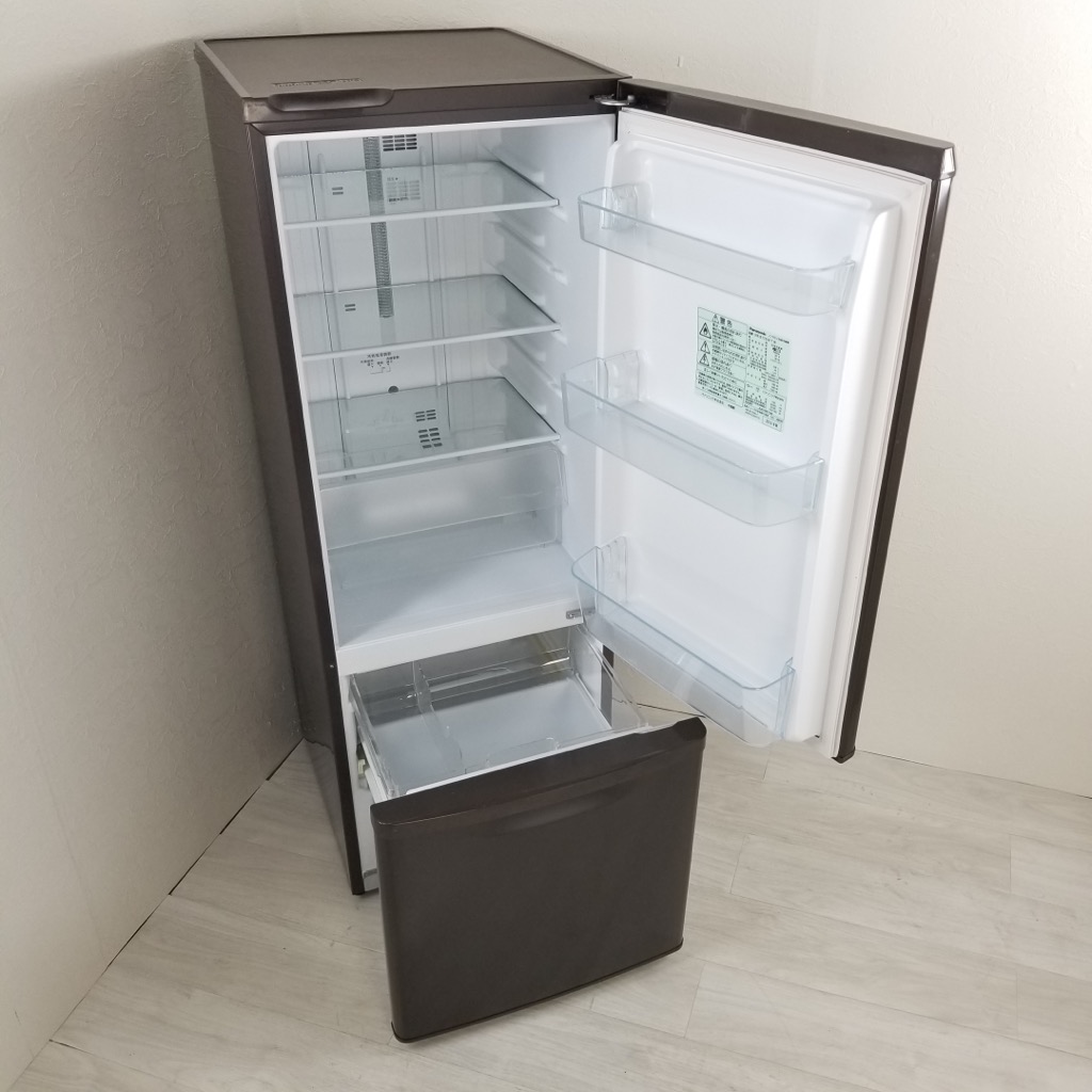168L 2ドア冷蔵庫 自動霜取りファン式 ブラウン パナソニック 2013年