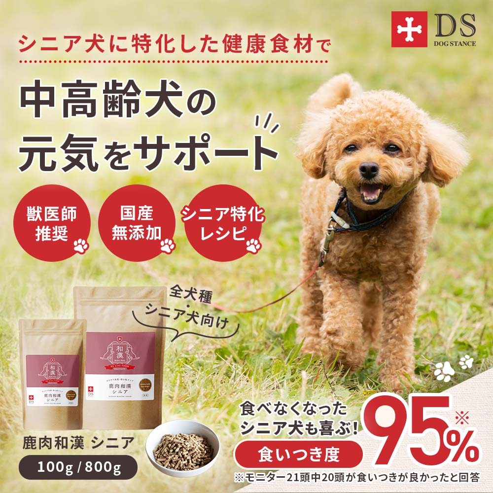 NEW】DOGSTANCE 鹿肉和漢シニア｜ペットスタンス ドッグスタンス
