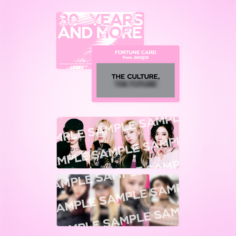 FORTUNE SCRATCH CARD SET_aespa | SMTOWN OFFICIAL ONLINE STORE
