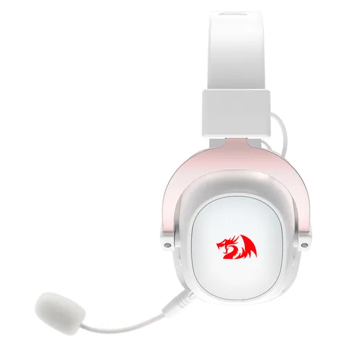 Headset Gamer Sem fio Redragon Zeus Pro Sakura 7.1 Branco - H510W