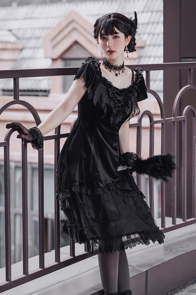 ゴスロリ】オペラ座の怪人ロースカートドレス ゴスロリ|ロリータ