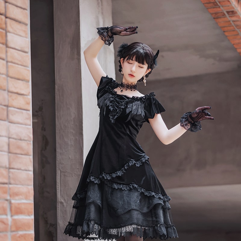 ゴスロリ】オペラ座の怪人ロースカートドレス ゴスロリ|ロリータ