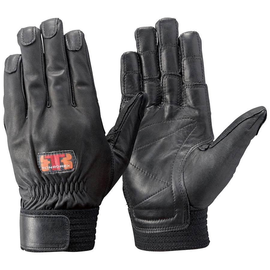トンボレックス 牛革製手袋 CS－701BK 中厚・ロールガード