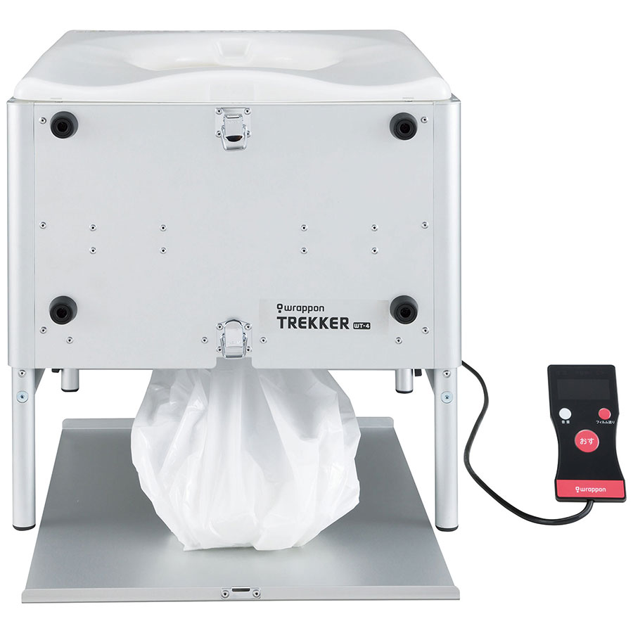 組立トランク型自動ラップ式トイレ ラップポン・トレッカー WT－4