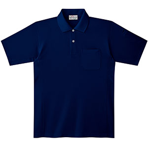 ユニセックス ポロシャツ 65361 ブルー| 作業服・作業着