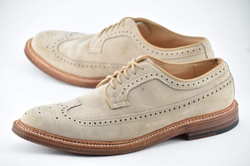 Alden D7523 Milkshake Suede Long Wing Blucher | Alden Model Project