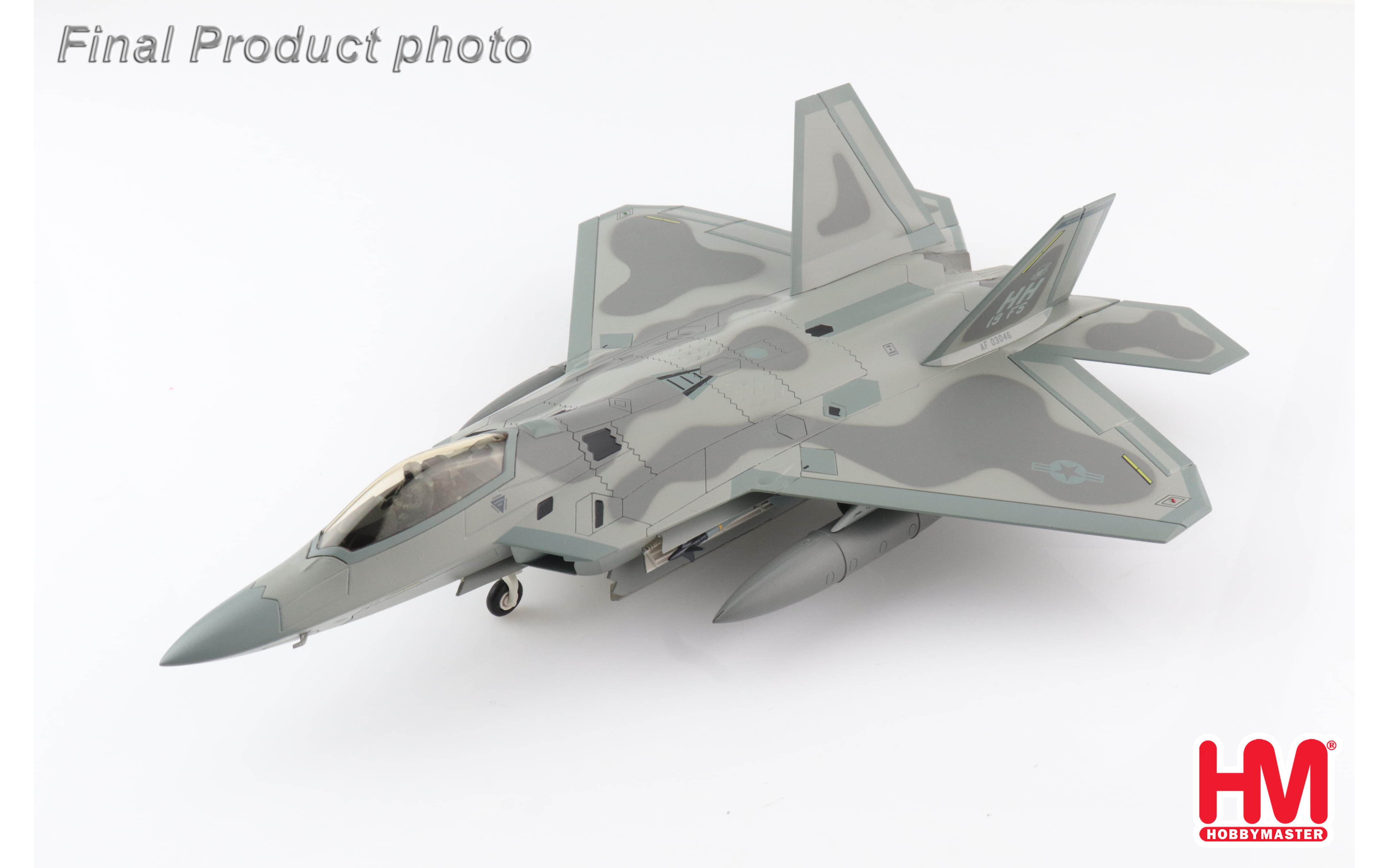 Lockheed F-22A Raptor, 19th FS, Hickam AFB, 2018 - Hobby Master