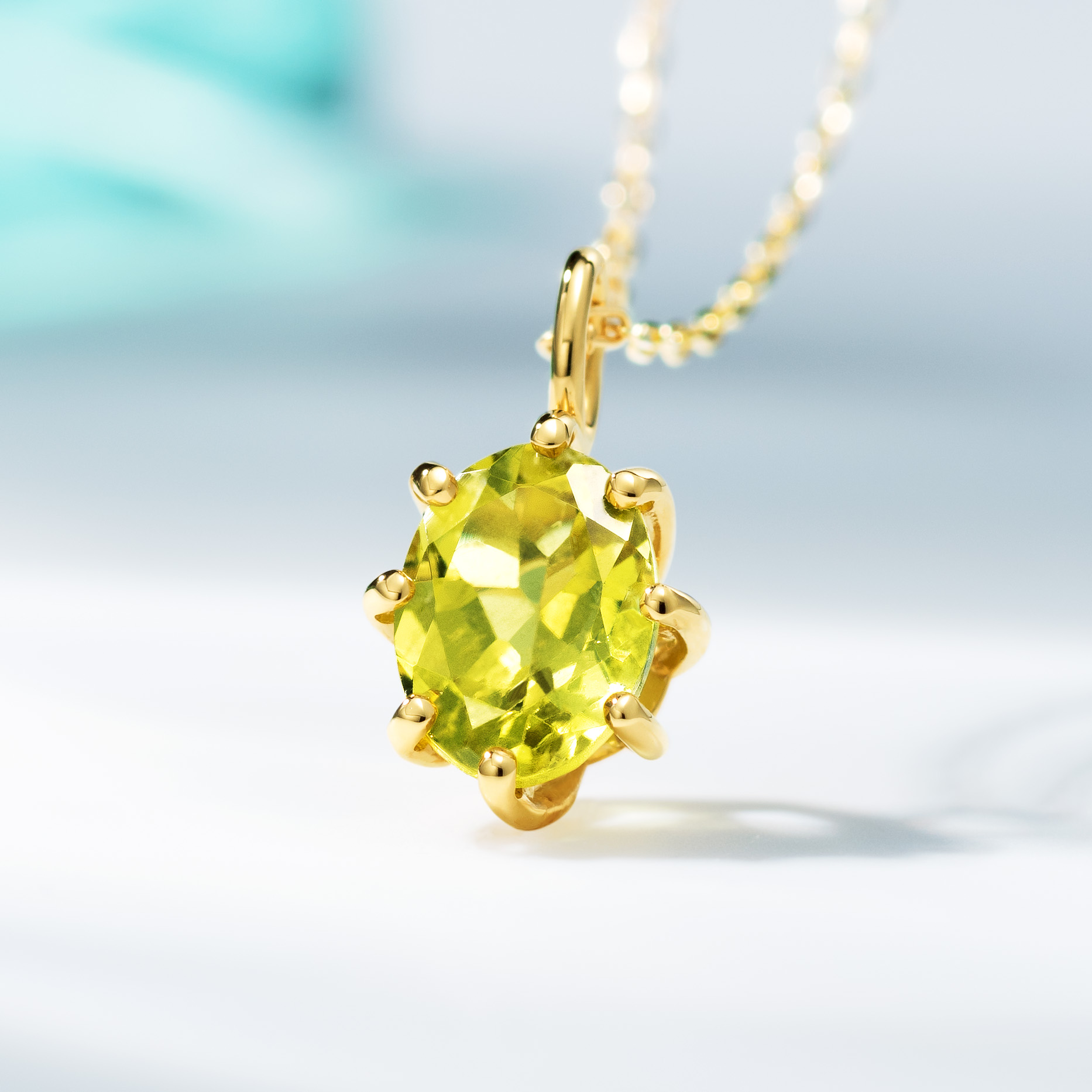 ビズー公式】カナリーイエロートルマリン K18/PTペンダントトップ