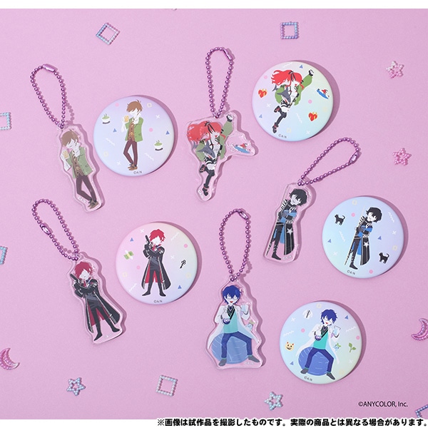 にじさんじ 缶バッジ＆アクリルキーホルダーセット レオス