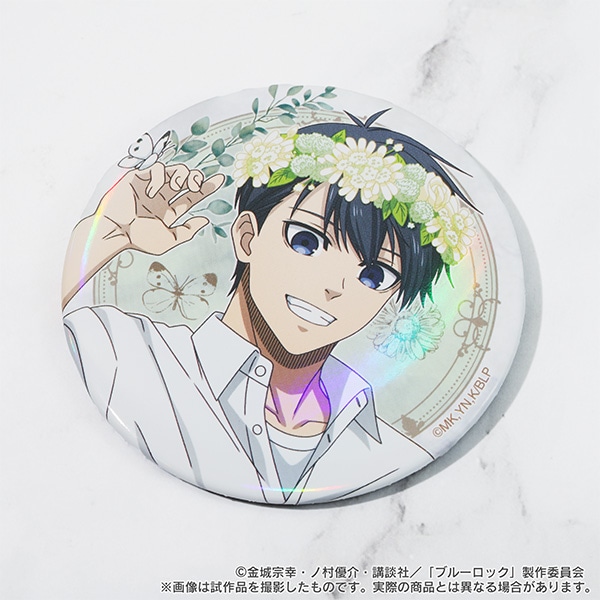 ブルーロック2期 ビッグホログラム缶バッジ／糸師 凛: キャラグッズ