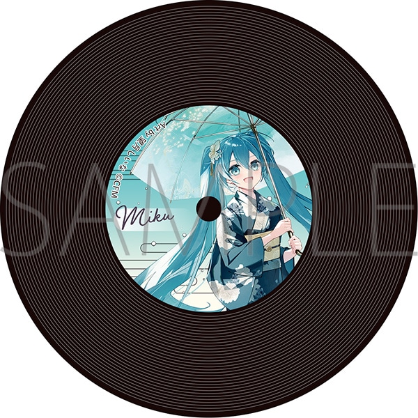 初音ミクシリーズ レコード風コースター／初音ミク: キャラグッズ