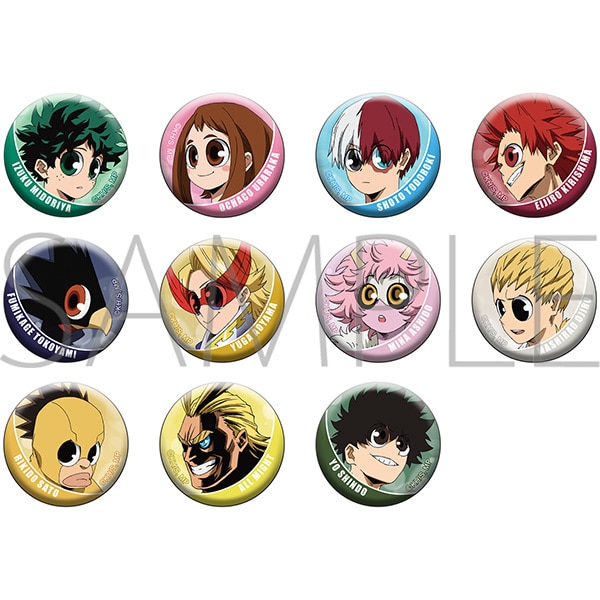 僕のヒーローアカデミア トレーディングミニ缶バッジ A: キャラグッズ