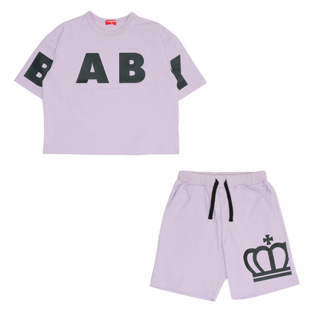 速乾Tシャツ&ハーフパンツ セットアップ 0496K(90cm ブラック