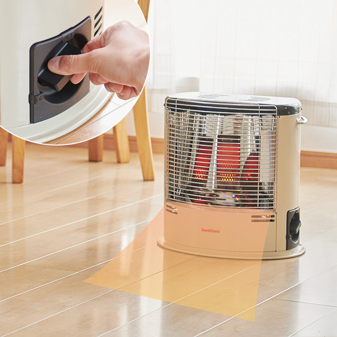 g37402]【幅36cm】Dekadan2 カセットガスストーブ 加湿器・ヒーター