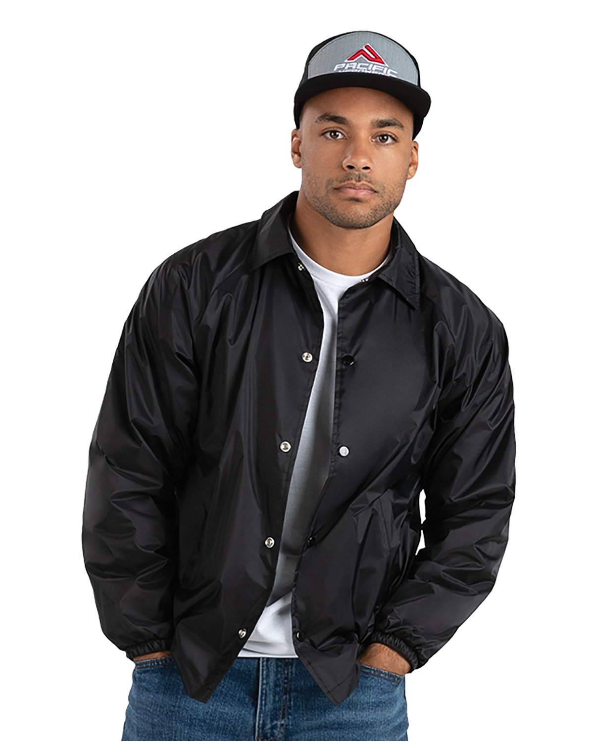 Augusta Sportswear 3100 Mens Lined Nylon Coachs Jacket | Buy Blank