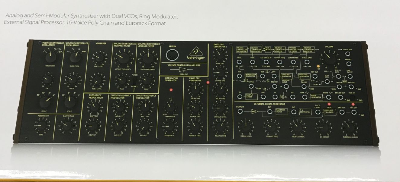 Behringer K-2, Korg MS-20 Clone Desktop Synth, Now Ready To Ship
