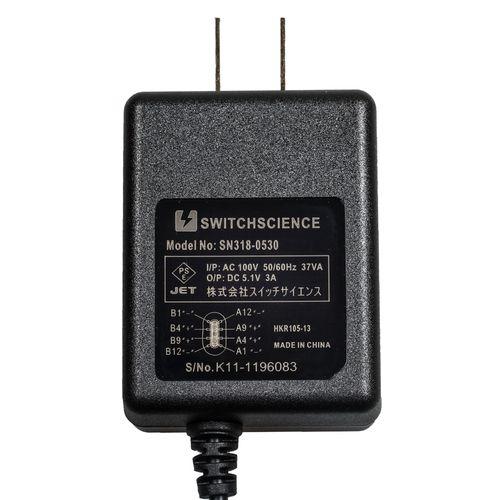 ラズパイ4に最適なACアダプター 5.1V/3.0A USB Type-Cコネクタ出力