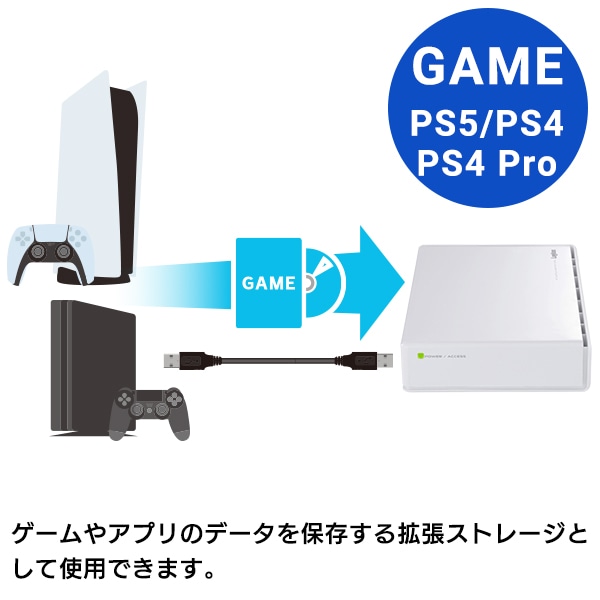 グッドデザイン賞受賞モデル HDD 外付け 4TB USB3.1(Gen1) / USB3.0